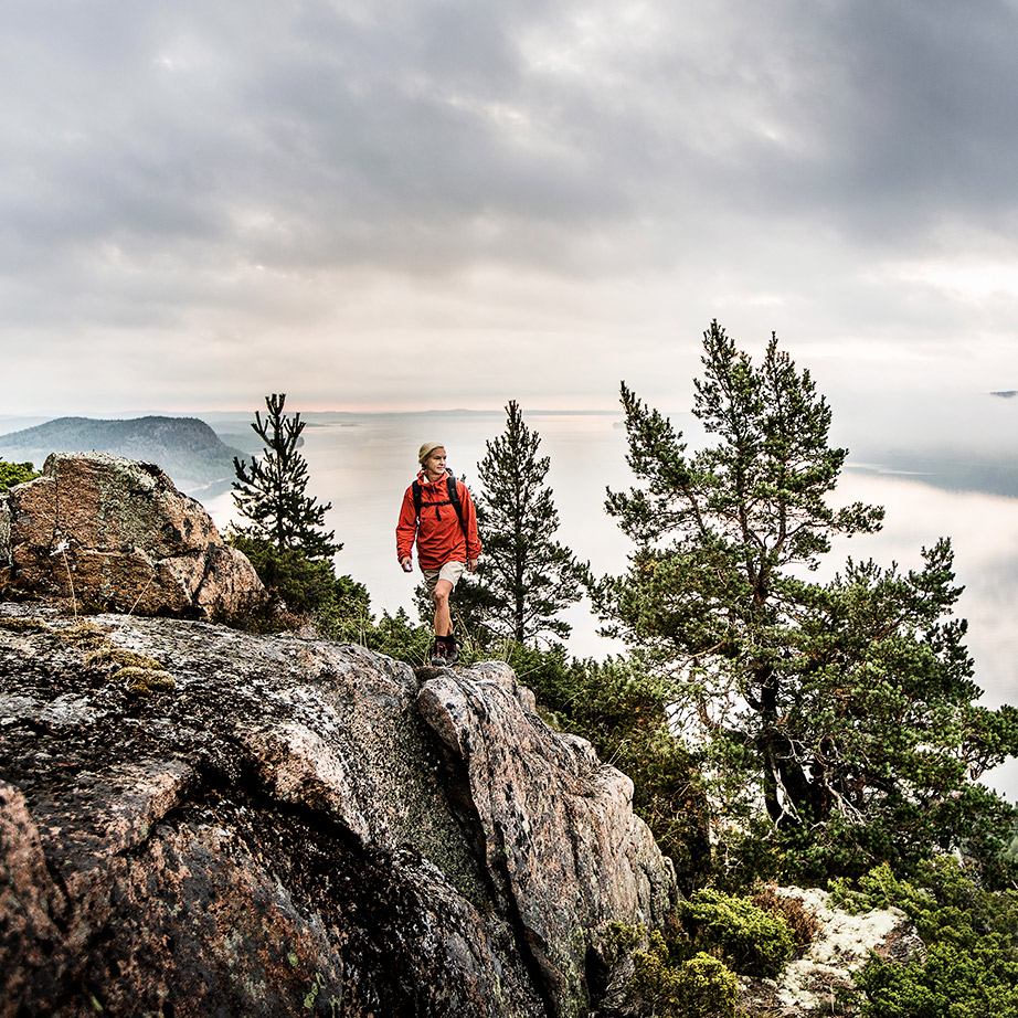 Hiking in nature